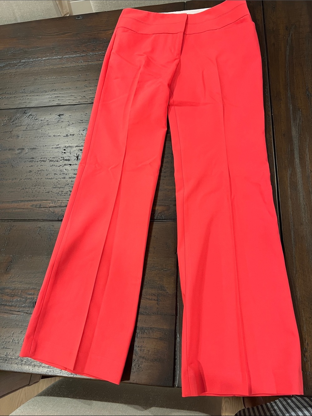 Express Coral Flare Pants